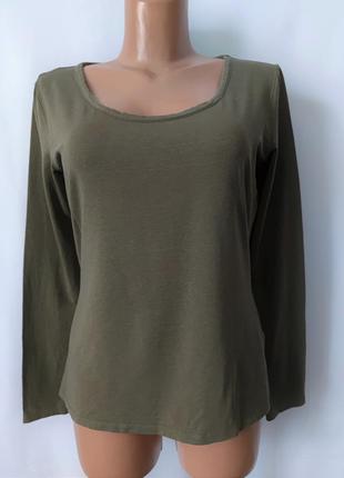 Лонгслив футболка в цвете хаки weekend max mara /6649/