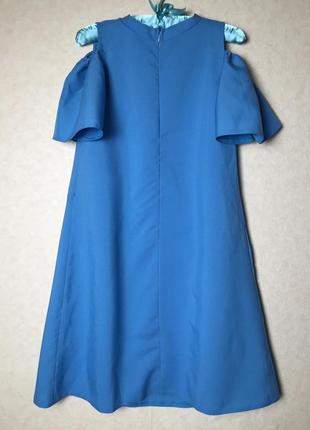 Нежно голубое платье с открытыми плечами от gator4 фото