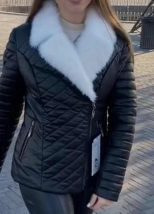 Куртка шкіряна