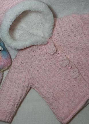 Тепленькая кофта с утеплителем/на 3 пуговицах