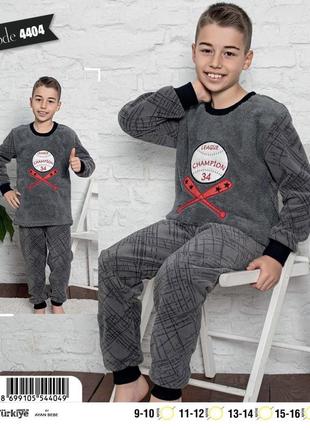 Тепла піжама для хлопчика mini moon туреччина розмір 134, 1461 фото