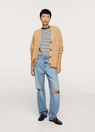 Кардиган, кофта, бежевий, бежева, манго, mango 3