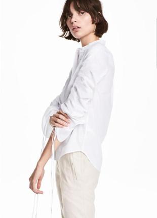 Оригинальная белая блуза, рубашка h&amp;m.
