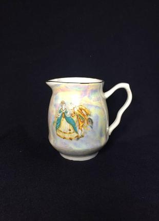 Вершківник молочник порцеляновий позолота зі сплавкою вінтаж н1127