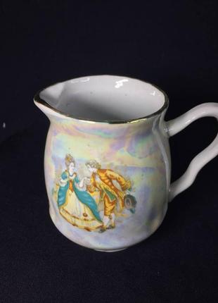 Вершківник молочник порцеляновий позолота зі сплавкою вінтаж н1127