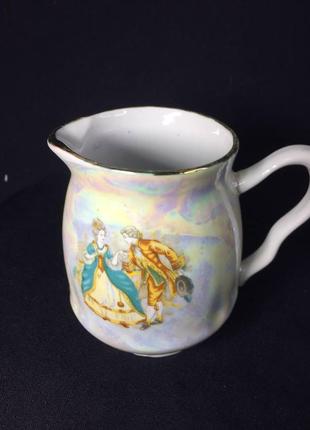 Вершківник молочник порцеляновий позолота зі сплавкою вінтаж н1127