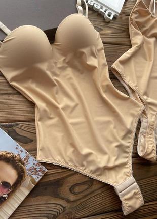 ⭐⭐⭐⭐⭐ базовый классический боди комбидресс боди пуш ап