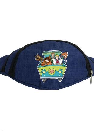 Сумка бананка на пояс скубі ду (ob-sbd-03) cappucino toys синя