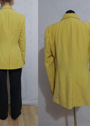 Двубортный удлиненный яркий  пиджак zara basic collection  l8 фото