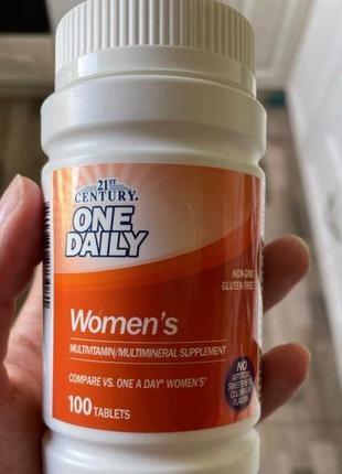 One daily женские витамины и минералы, сша, мультивитамины для женщин, 100 табл2 фото