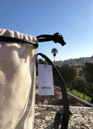 Прозрачная виниловая сумка с мешочком lefties (zara)2 фото