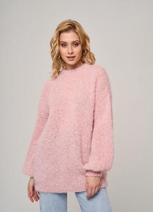 Ніжний светр в стилі оверсайз8 фото