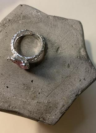 👁️‍🗨️кольца колечко с сердцем безформенное трендовое кольцо с камнем массивное кольцо3 фото