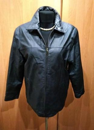 Курточка шкіра 50р.чорна