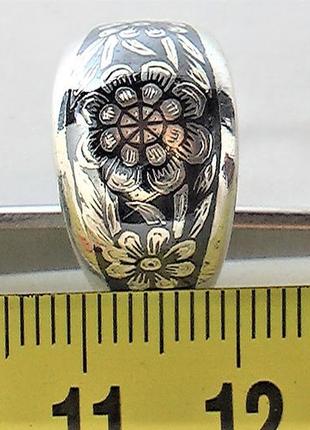Кольцо перстень серебро ссср 875 проба 3,15 грамма размер 186 фото