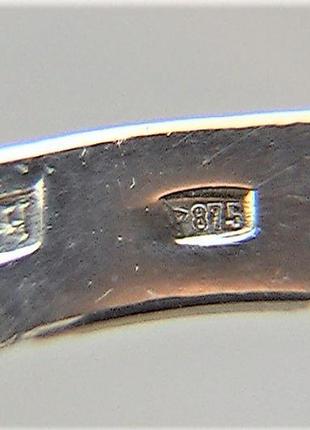 Кольцо перстень серебро ссср 875 проба 3,15 грамма размер 188 фото