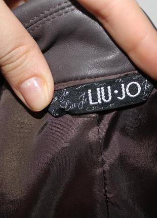 Кожаный пиджак,жакет liu jo pp xs-s4 фото