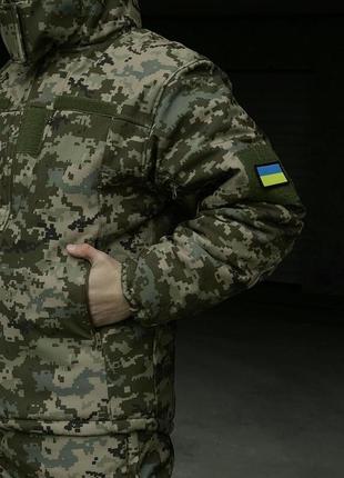 Костюм зимовий армійський тактичний terra warm, soft shell зелений піксель. форма зсу.4 фото