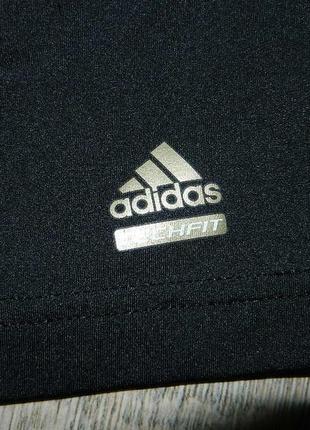 Чорна спортивна футболка з довгим рукавом adidas, нова2 фото