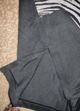 Комплект рубашка с майкой 50-52 серебристый с черным трикотаж3 фото