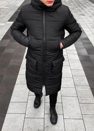Парка подовжена зимова❄качественная теплая куртка, курточка мужская