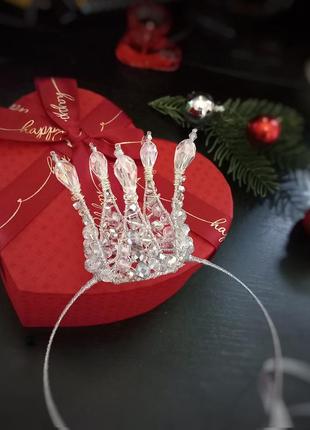 Корона кришталева дитяча святкова подарунок для дівчинки