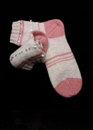 Шкарпетки з паєтками вовняні 35-37