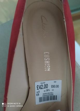 Класичні туфлі-човники clarks,розмір наш 395 фото