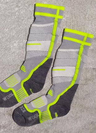Носки лыжные wedze merino wool на 31-34см мягкие, теплые