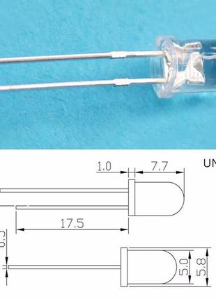 Светодиоды 5мм 3v белого и желтого цвета led3 фото