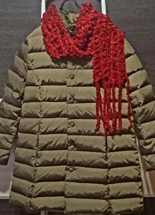Теплое пальто со съемным воротником sisley3 фото