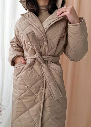 Зимове жіноче пальто.6 фото