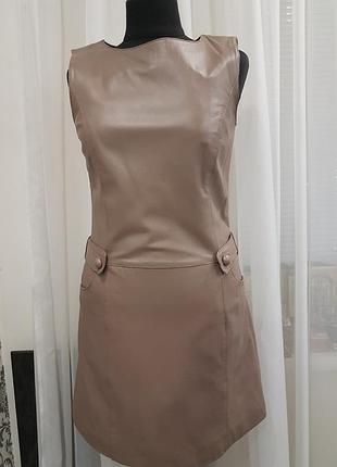 Платье натуральная кожа marks &spencer