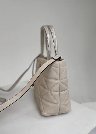 Женская сумка prada, beige 6