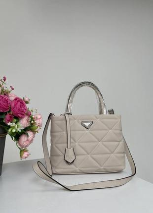 Женская сумка prada, beige 2