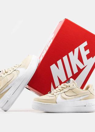 Кросівки nike air force 1 white beige