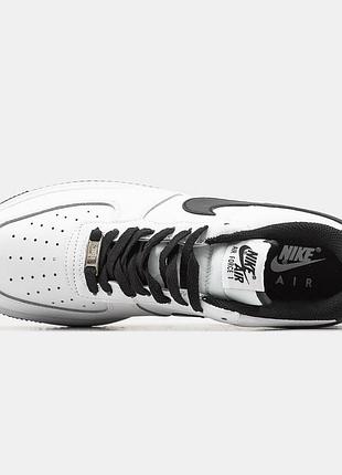 Кросівки nike air force 1 white black 4