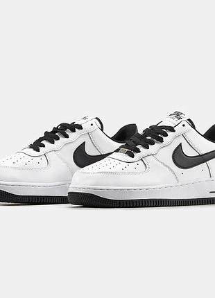 Кросівки nike air force 1 white black 5