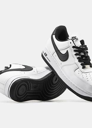Кросівки nike air force 1 white black 7