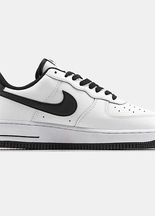 Кросівки nike air force 1 white black 3