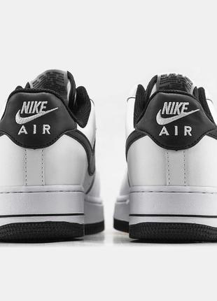 Кросівки nike air force 1 white black 6