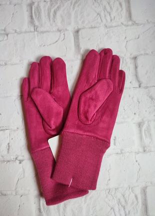 #раздаж перчаток для девочки цвет малина2 фото
