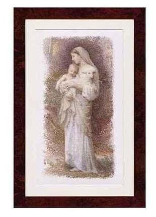 Набір для вишивання хрестиком "мадонна з немовлям" 560 тhеа gouverneur муліне нитками теа гувернер 30x53 см