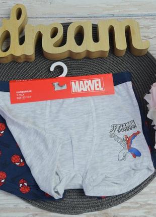 7-8/11-12/13-14 р фірмовий набір комплект труси боксери 2 пари spiderman людина павук sinsay3 фото