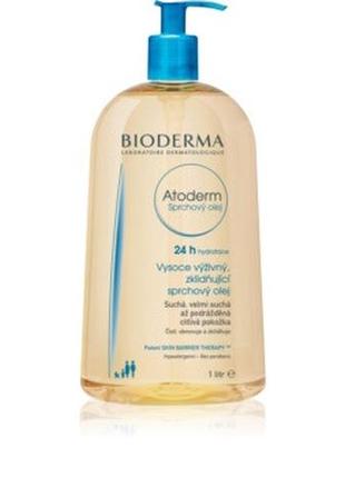 Масло для душа bioderma atoderm huile de douche, 1 л оригинал франция