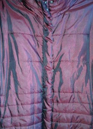 Куртка бордовая с переливом.2 фото