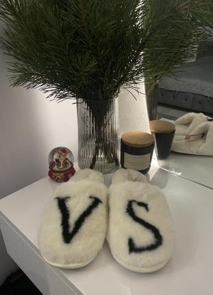 Тапочки victoria’s secret капці vs тапки victoria secret домашні білі