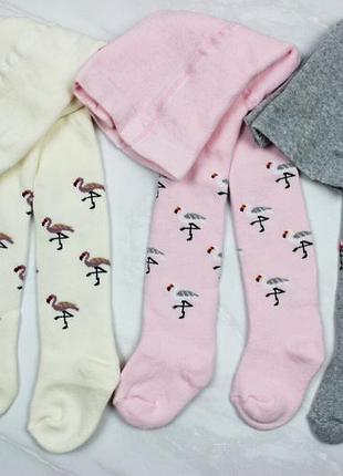 Махрові колготки для дівчинки турція 62-92 см теплі