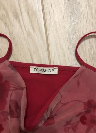 Коктельное платье на бретелях topshop сетка2 фото