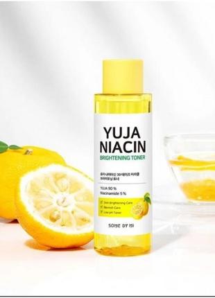 Осветляющий тонер с юдзу some by mi yuja niacin 30 days miracle brightening toner2 фото